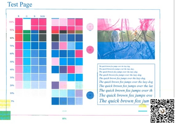 打印圖像缺色效果問題