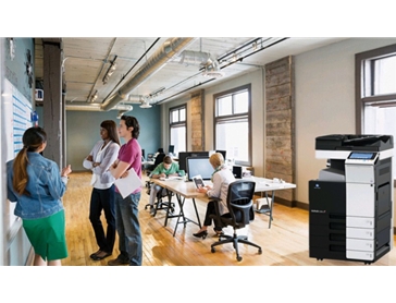 慶祝和承信息給服裝企業(yè)成功安裝柯尼卡美能達C284e彩色復印機